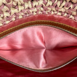 Fendi Raffia Crochet Baguette