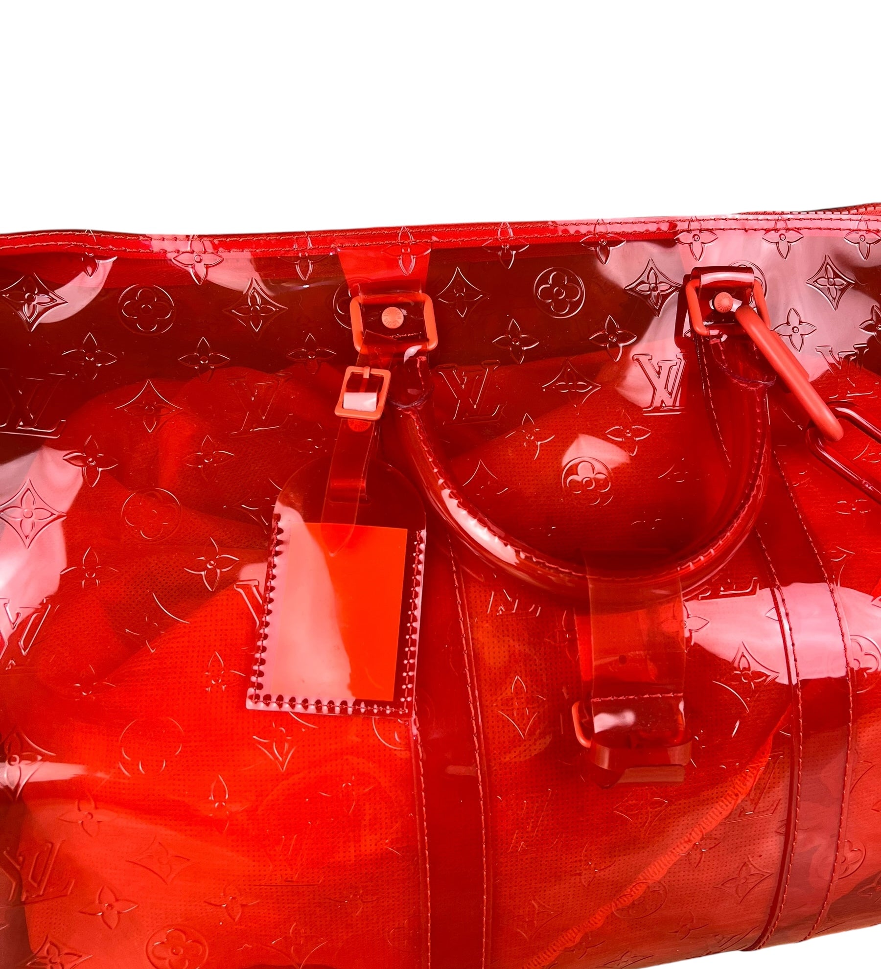 Louis Vuitton X Virgil Abloh Red Monogram PVC Bandouliere 50