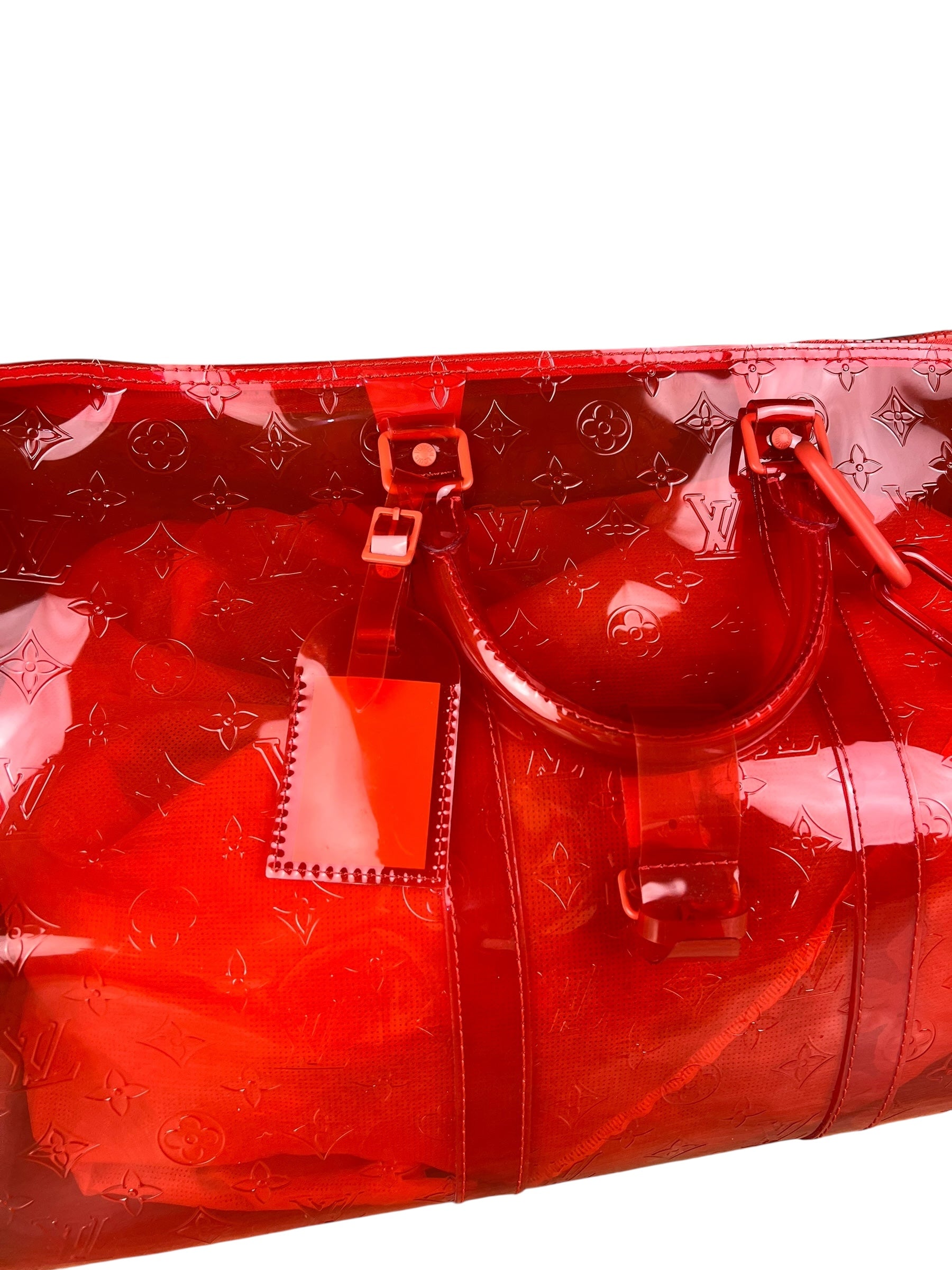 Louis Vuitton X Virgil Abloh Red Monogram PVC Bandouliere 50