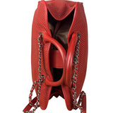 Chanel Red Perforated Leather Up in the Air 2Way Tote 2014