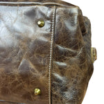 Balenicaga Brown Leather Whistle Handbag