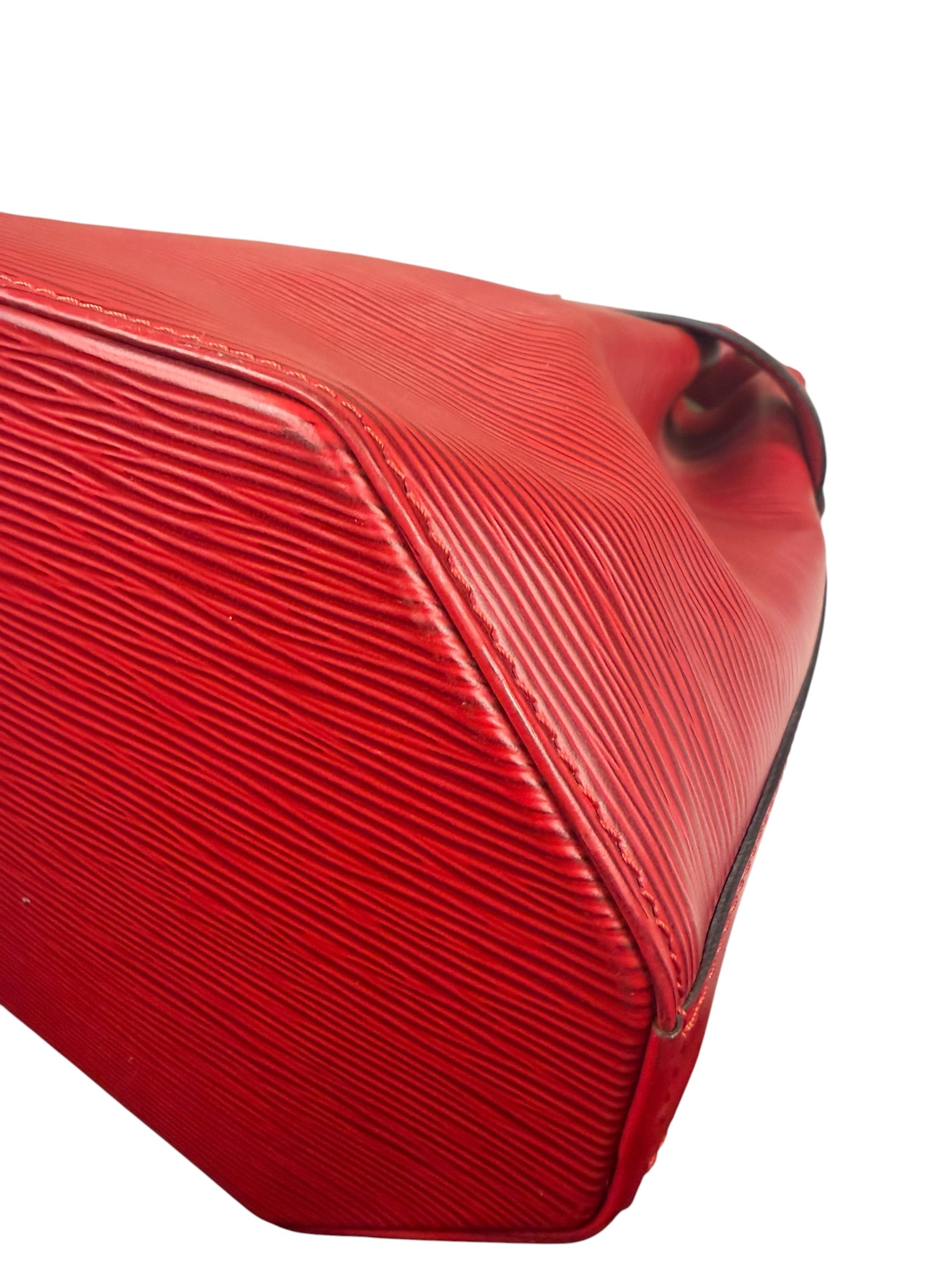 Louis Vuitton Red Epi Leather Castilian Sac D'Epaule Shoulder Bag