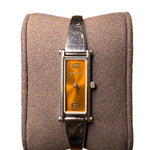 Gucci 1500L Brown 12/6 Dial SS Bangle