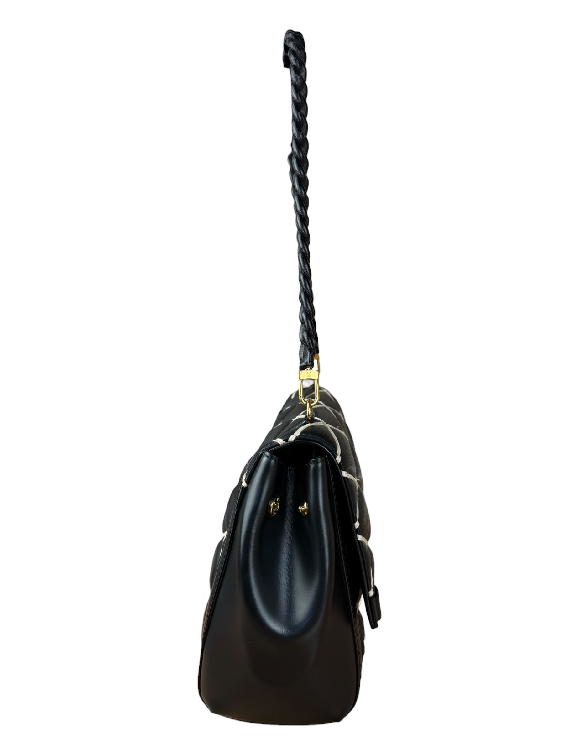 Louis Vuitton Black Malletage Quilted Shoulder Bag