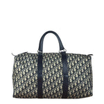Christian Dior Vintage Navy Blue Trotter Boston Handbag