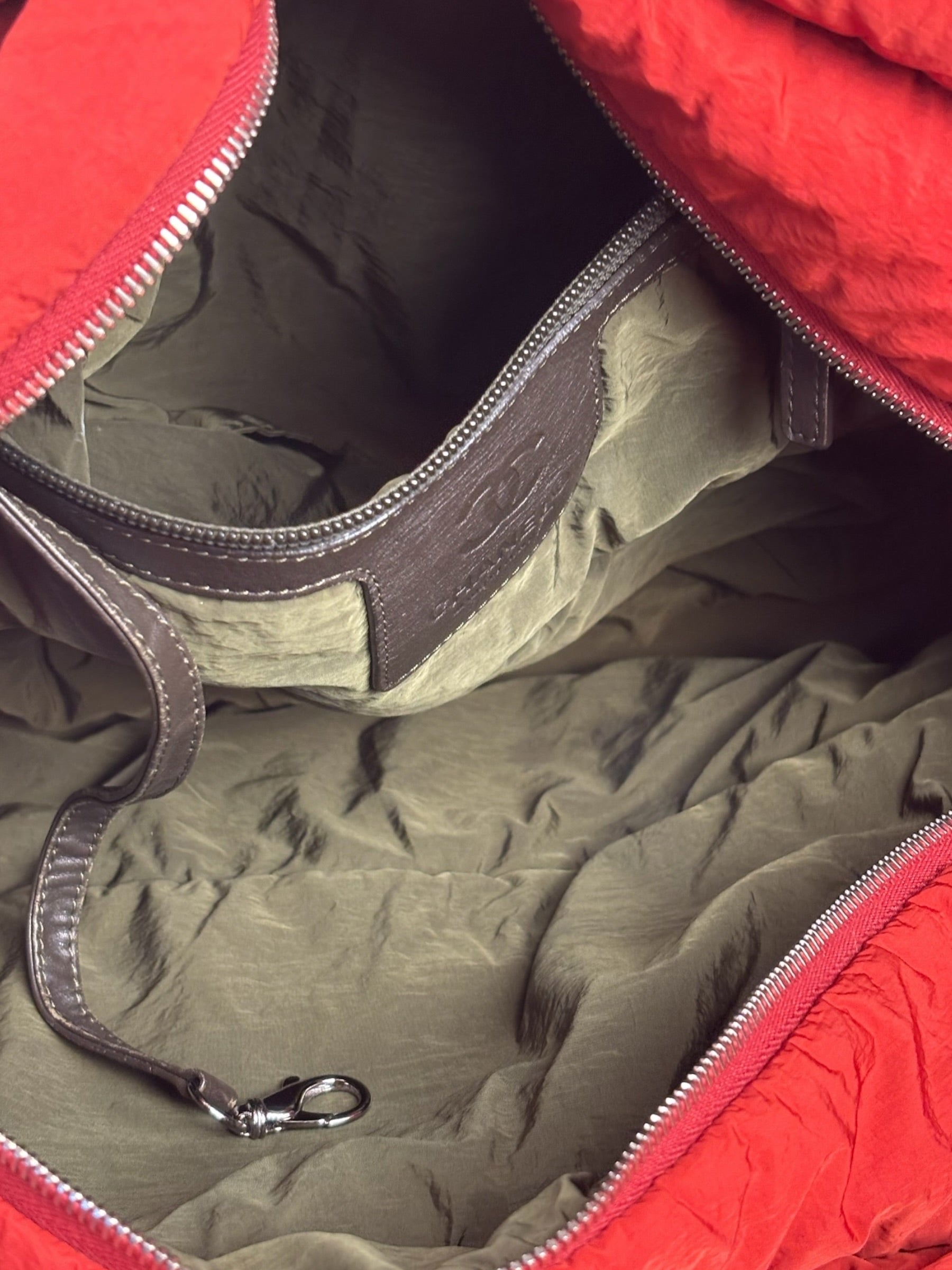 Chanel Red Nylon Coco Cocoon Tote Bag 2009