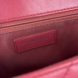 Chanel Pink Chevron Quilted Leather Medium Flap Bag 2018