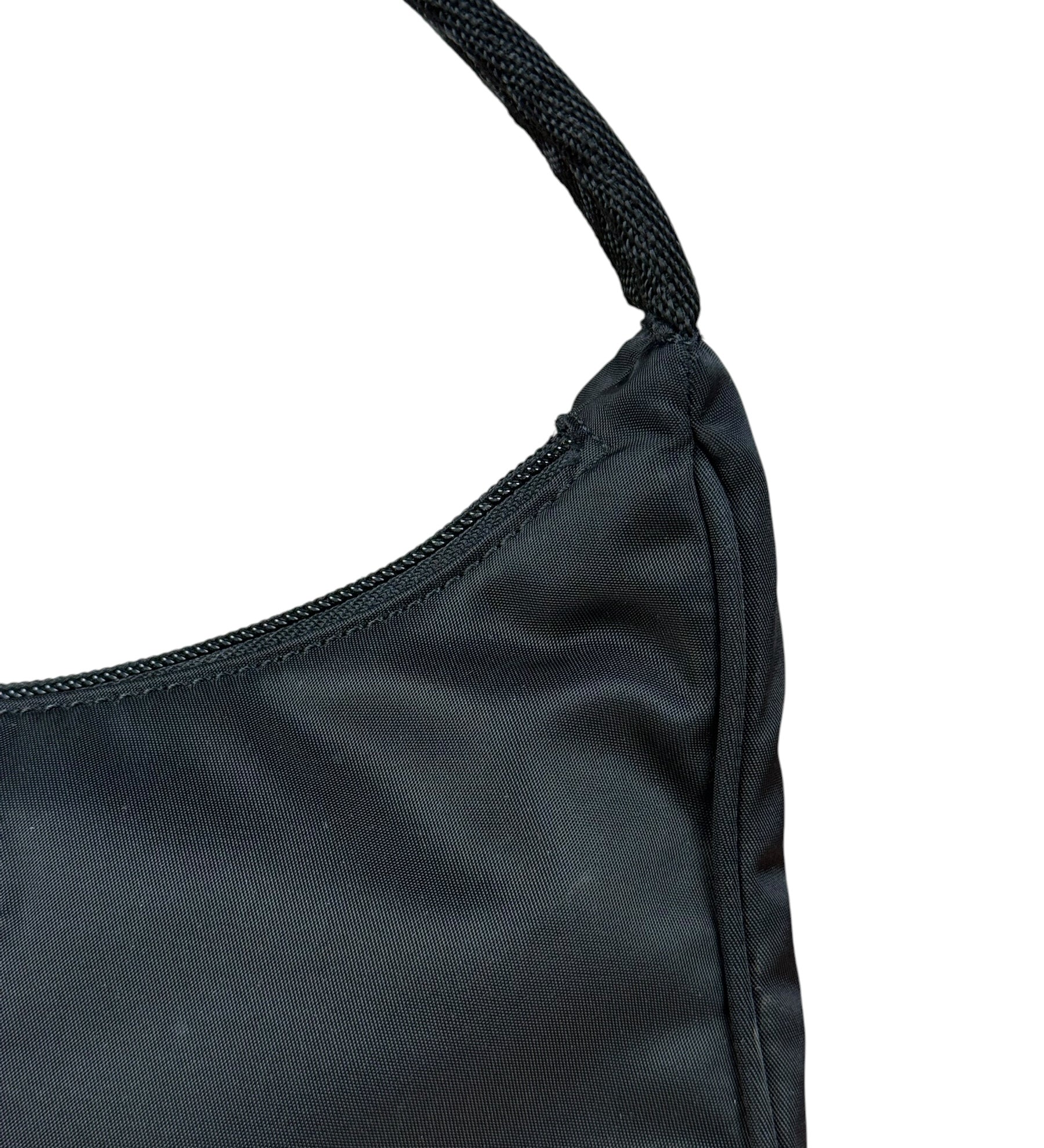 Prada Vintage Black Nylon Pochette