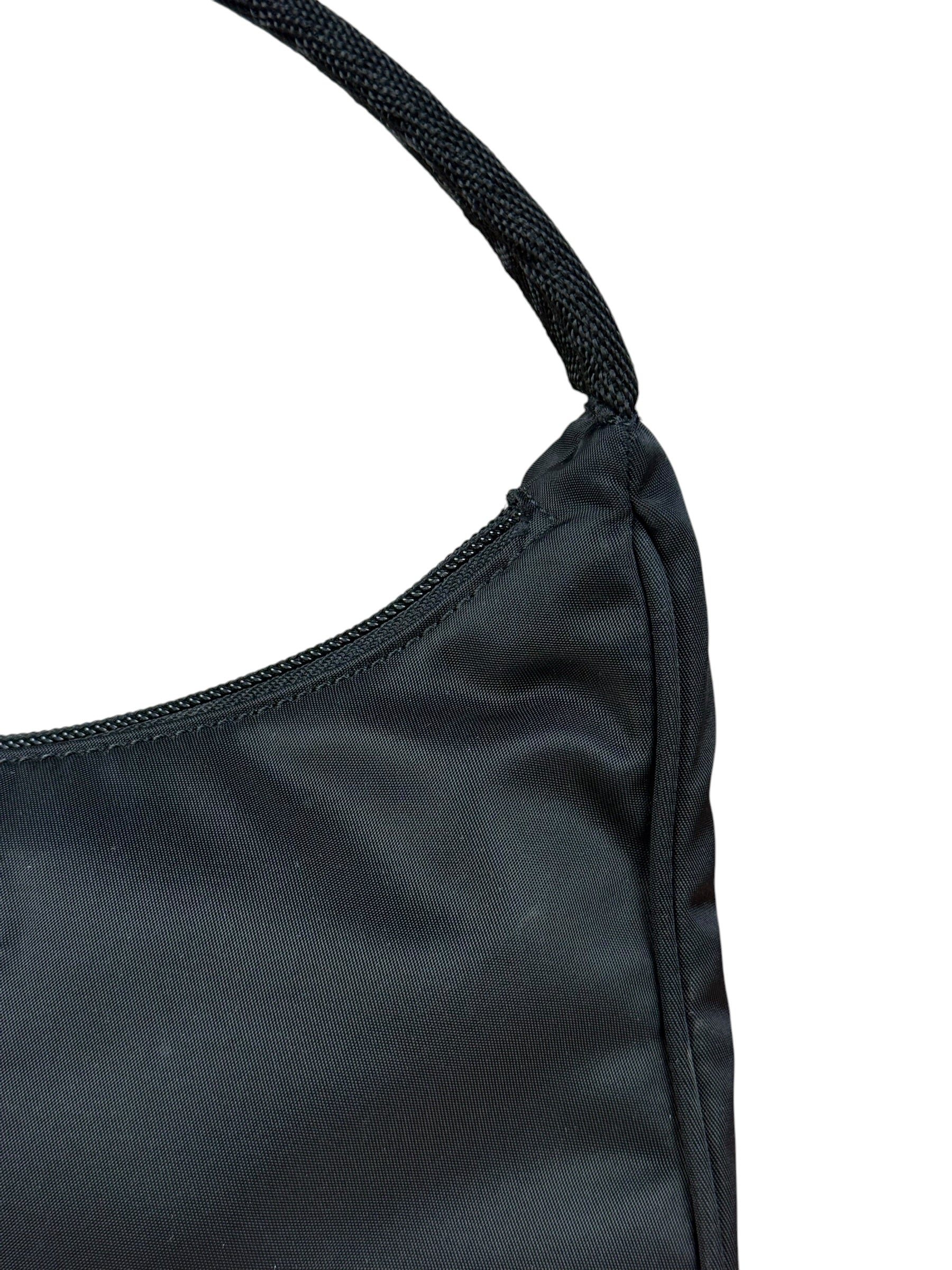 Prada Vintage Black Nylon Pochette
