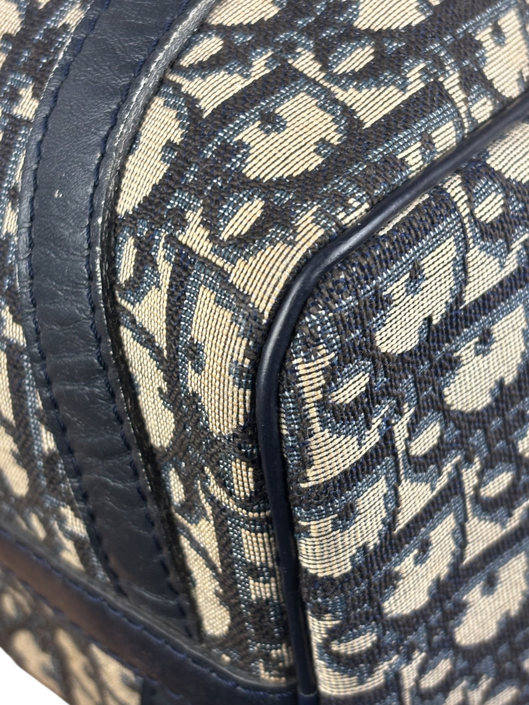 Christian Dior Vintage Trotter Oblique Bowling Mini Boston Hand Bag