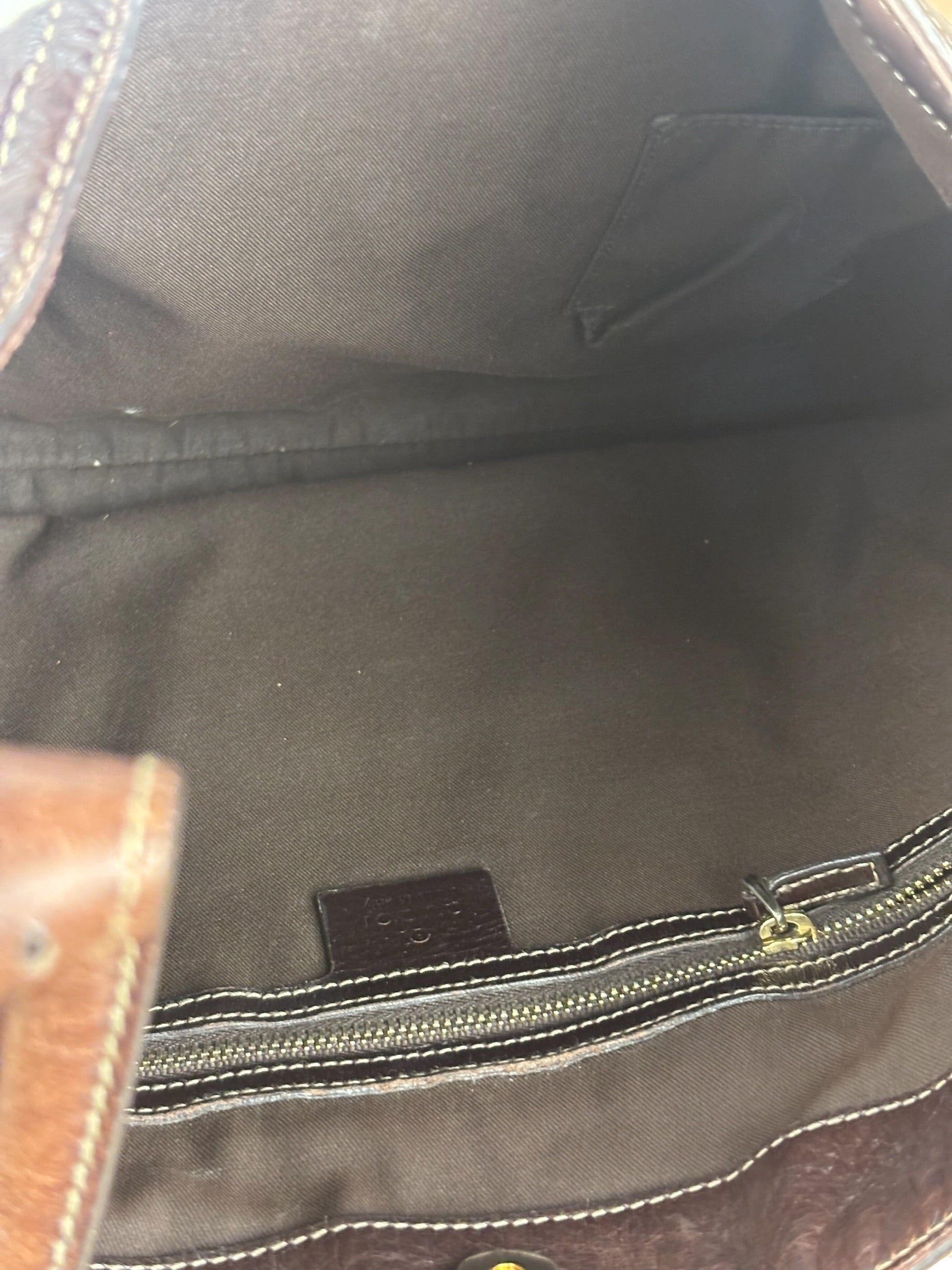 Gucci Brown Web Britt Hobo Leather Shoulder Bag