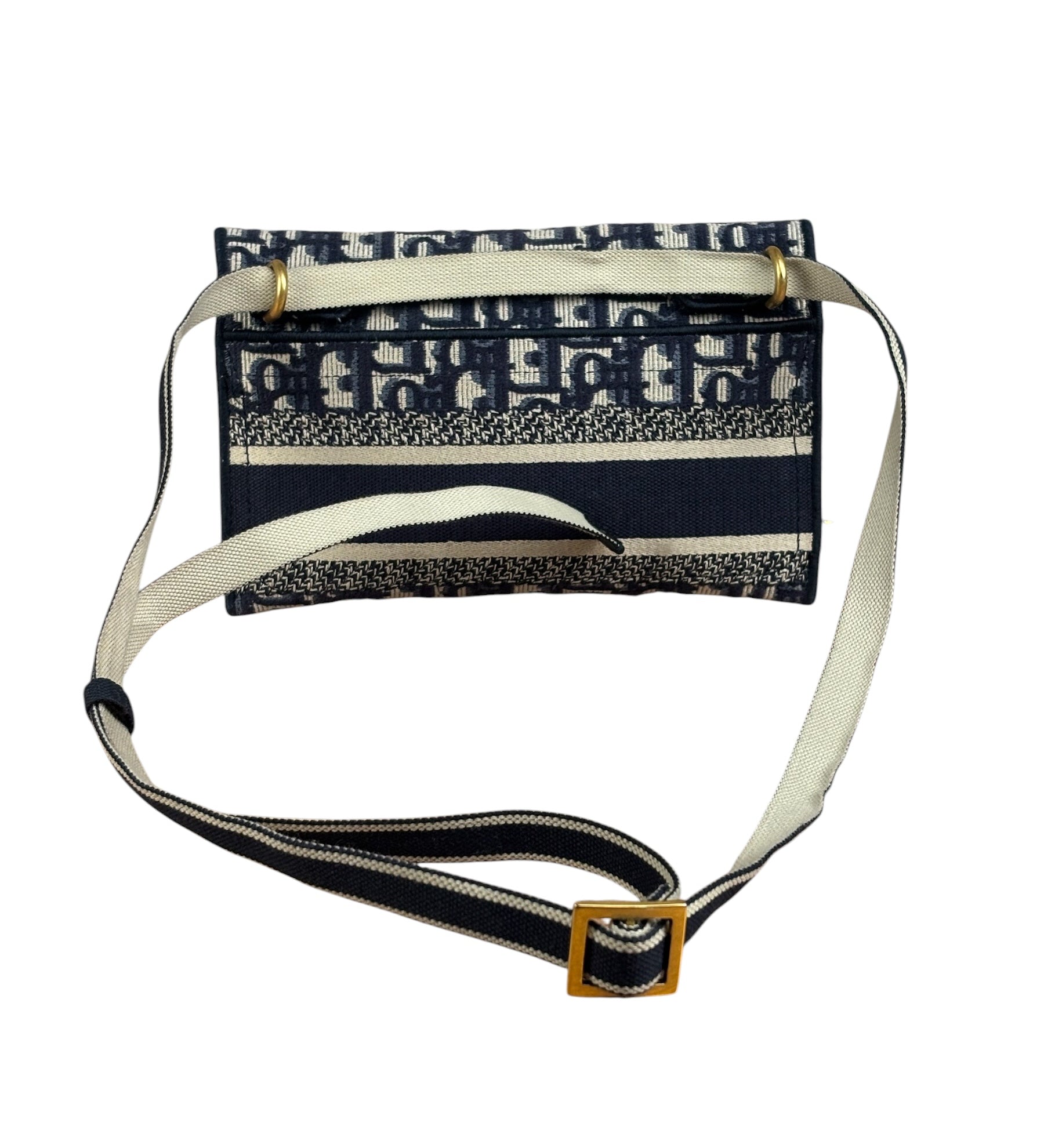 Christian Dior Oblique Slim Saddle Pouch