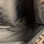 Fendi Brown Leather Trim FF Zucca Tote Bag