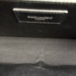 Yves Saint Laurent Black Croc-Embossed Calfskin Kate Tassel Shoulder Bag