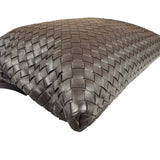 Bottega Veneta Brown Leather Woven Intrecciato Crossbody Bag