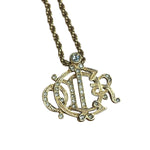 Christian Dior Vintage Interlocking Monogram Pendant Necklaces