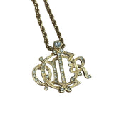 Christian Dior Vintage Interlocking Monogram Pendant Necklaces