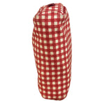 Prada Red Gingham Check Canvas Makeup Bag