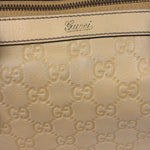 Gucci Yellow Leather GG Abbey Shoulder Bag