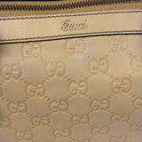 Gucci Yellow Leather GG Abbey Shoulder Bag