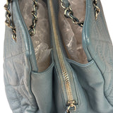 Chanel Blue Caviar Quilted CC Timeless Soft Shopper Tote 2010