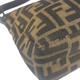 Fendi Leather Trim Zucca Pochette