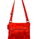 Coach Red/Orange Nylon Getaway Signature File Crossbody