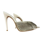 YSL Gippy Crystal Mesh Stilettos