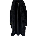 YSL Bicolor Quilted-Suede Shearling Gaby Shoulder Bag