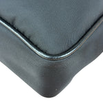 Prada Black Re-Nylon Saffiano Leather Crossbody Bag