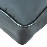 Prada Black Re-Nylon Saffiano Leather Crossbody Bag