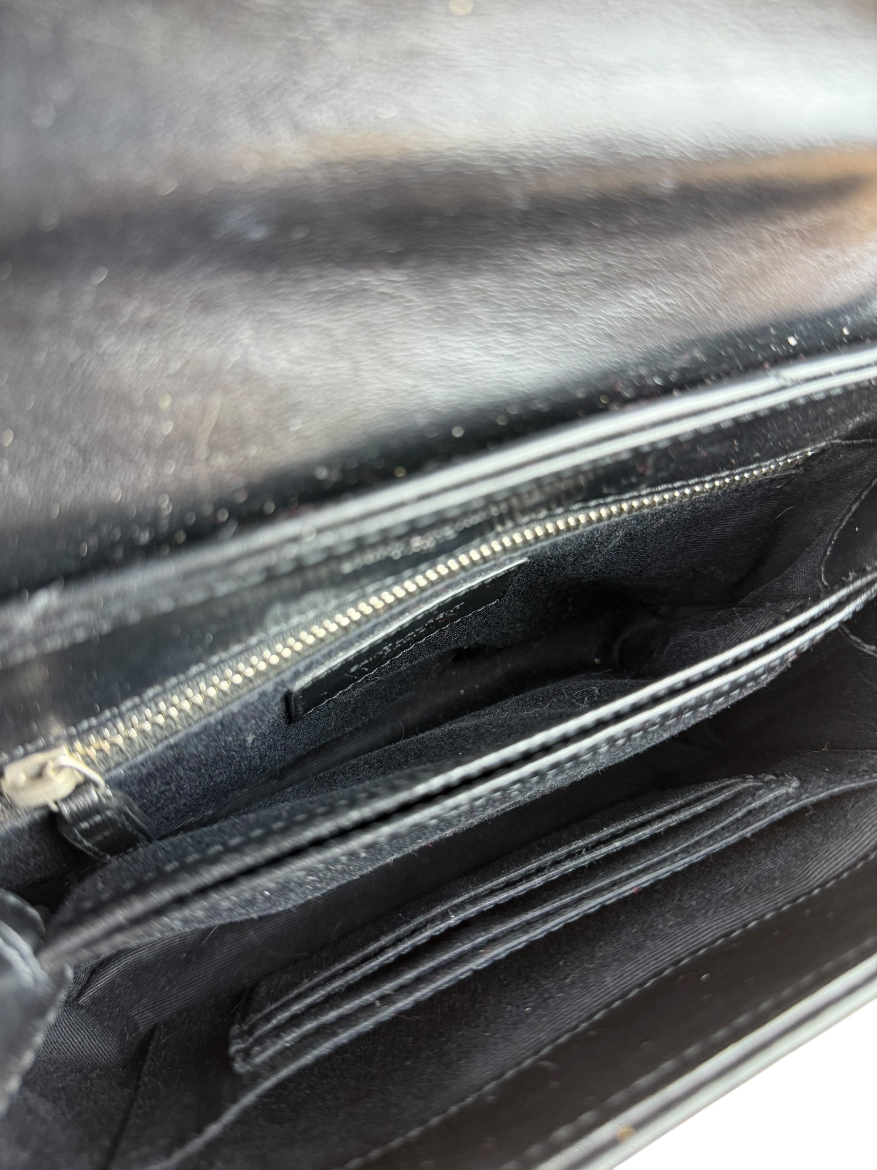 Saint Laurent Loulou Black Leather Shoulder Bag