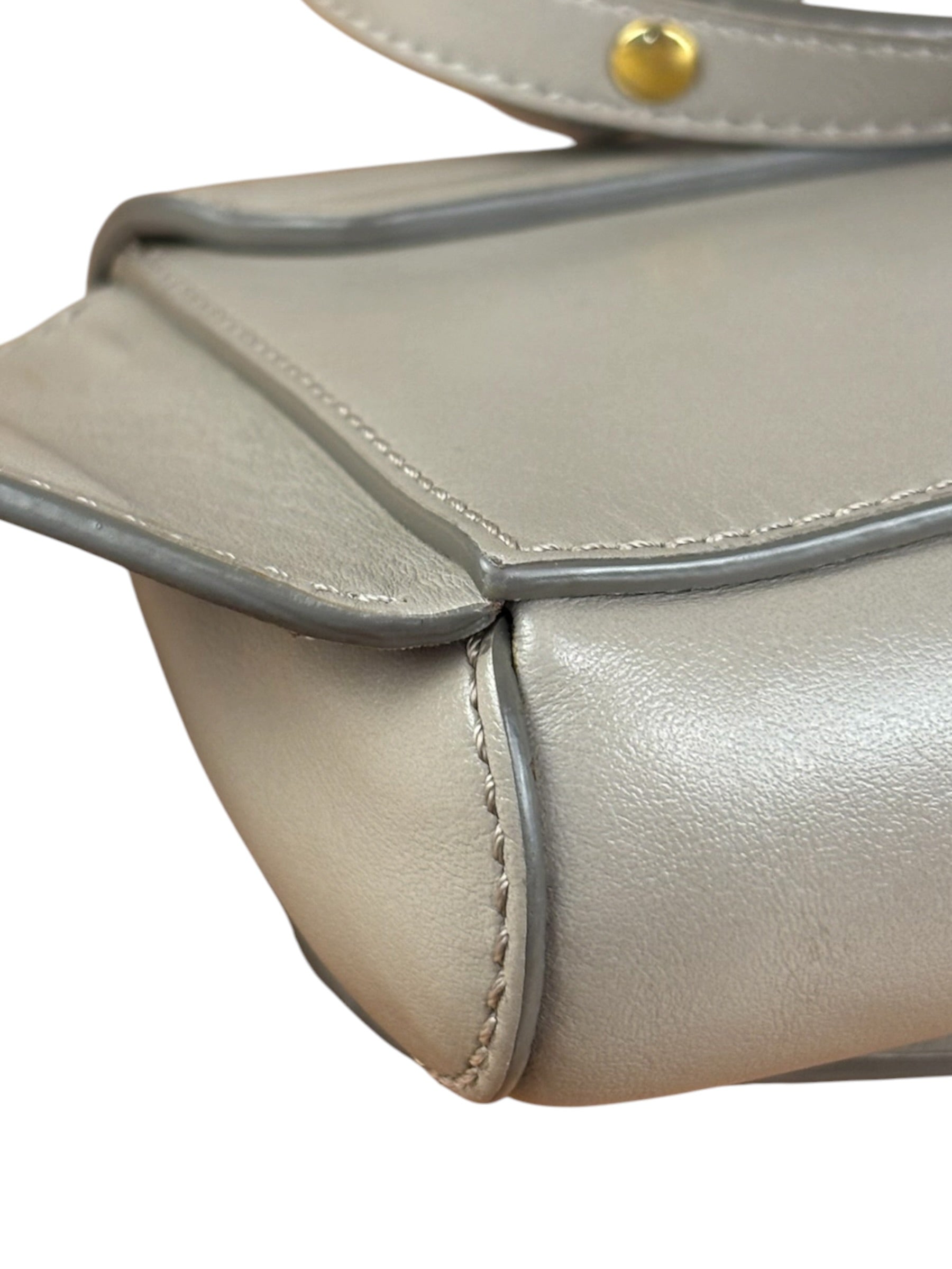 Chloe Beige Leather C Logo Waist Bag