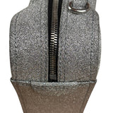 Balenciaga Silver GlitterLeather Triangle Two-Way Bag