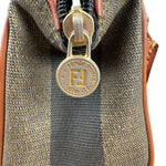 Fendi Vintage Pequin Striped Nano Top Handle Bag