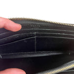 Prada Black Saffiano Leather Long Wallet