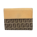 Fendi Beige Zucca Bi-Fold Wallet