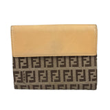 Fendi Beige Zucca Bi-Fold Wallet