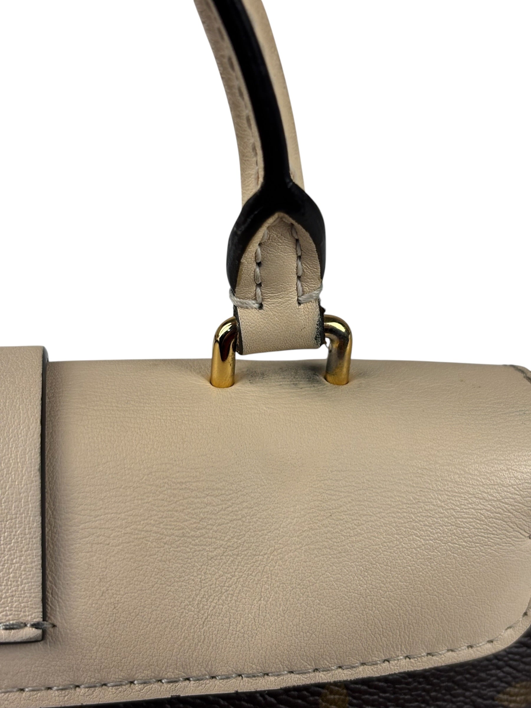 Louis Vuitton Monogram Locky BB Handbag Cream/Brown