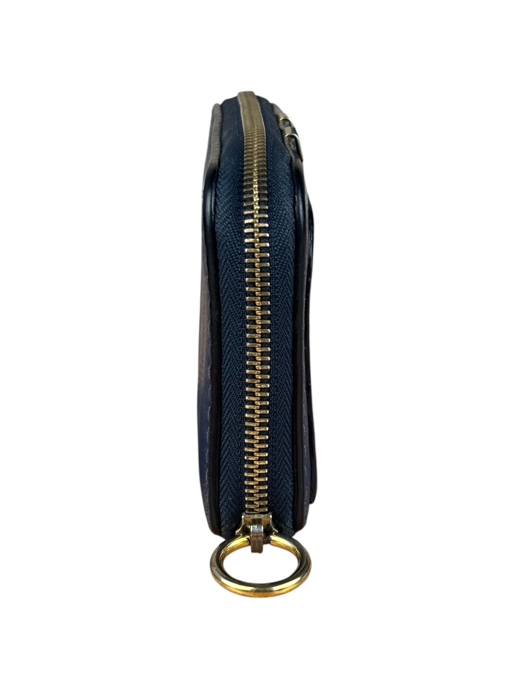 Chloé Dark Blue Leather Marcie Long Zip Wallet
