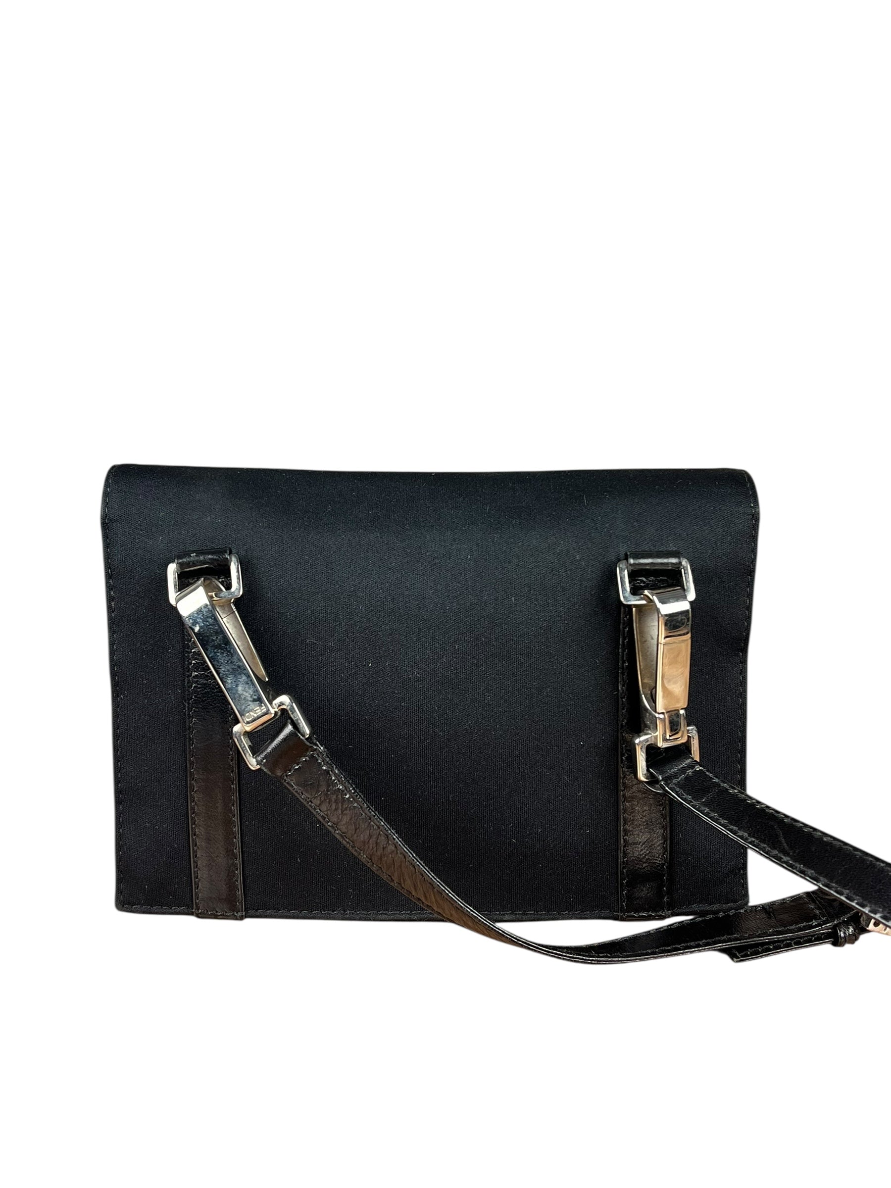 Fendi Nylon FF Baguette Shoulder Bag