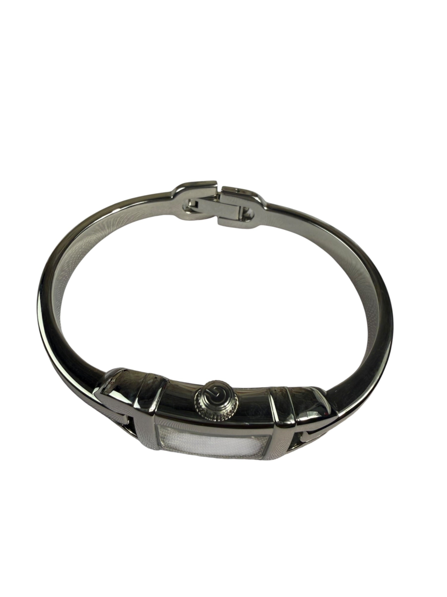 Gucci Stainless Steel 6800L Silver Dial Bangle Watch