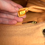 Chanel CC Flap Bag Peach Jersey Quilt