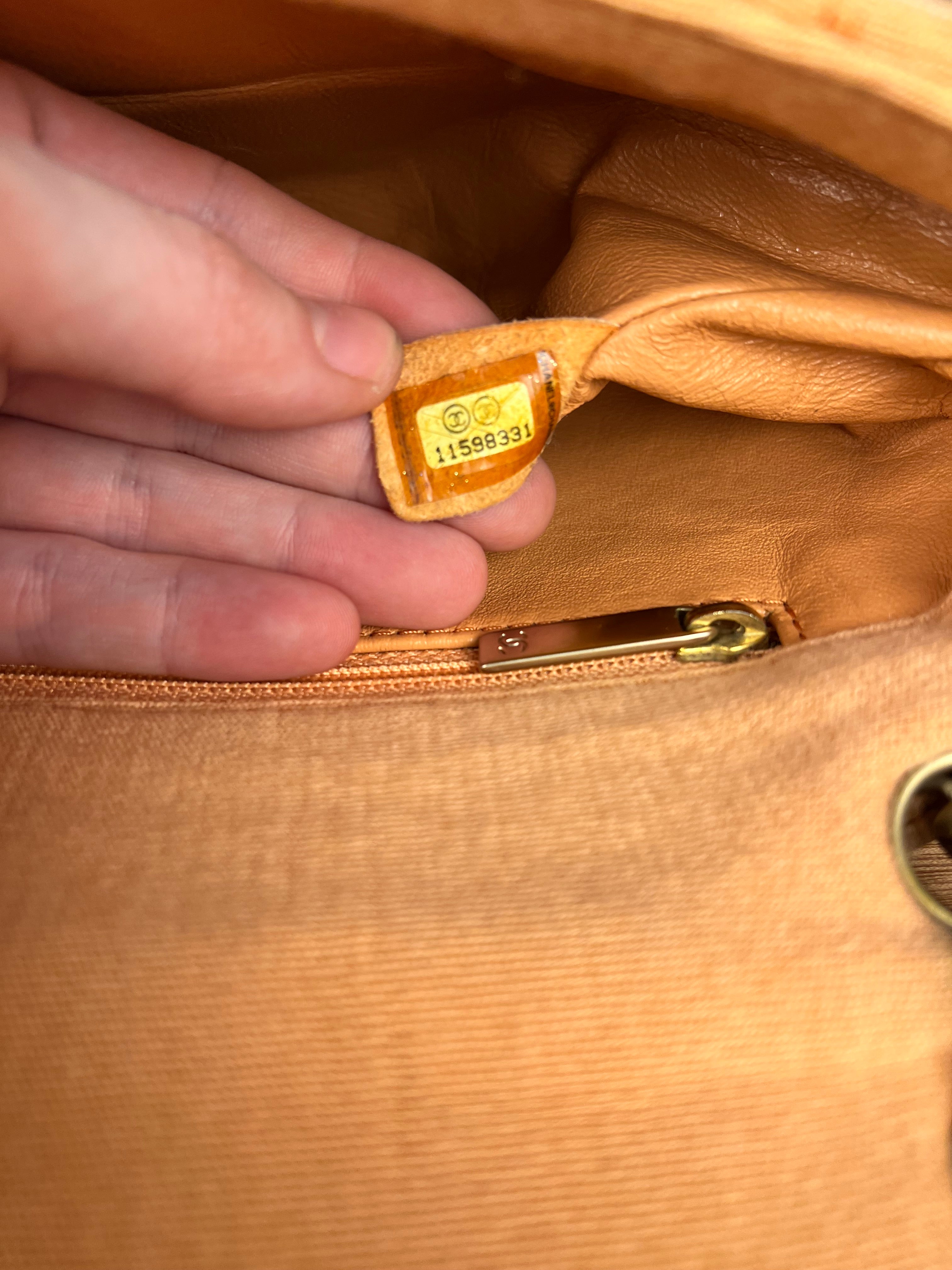 Chanel CC Flap Bag Peach Jersey Quilt