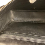 Chanel Black Patent Quilted Leather Classic Flap Bag 2009
