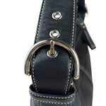 Coach Black Leather Soho Hobo Pochette