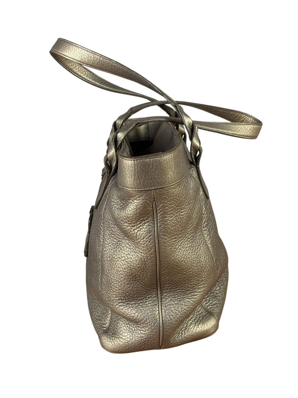 Loewe Anagram Metallic Leather Tote