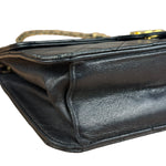 Chanel Black Diamond Stitch Lambskin Square Flap 1988