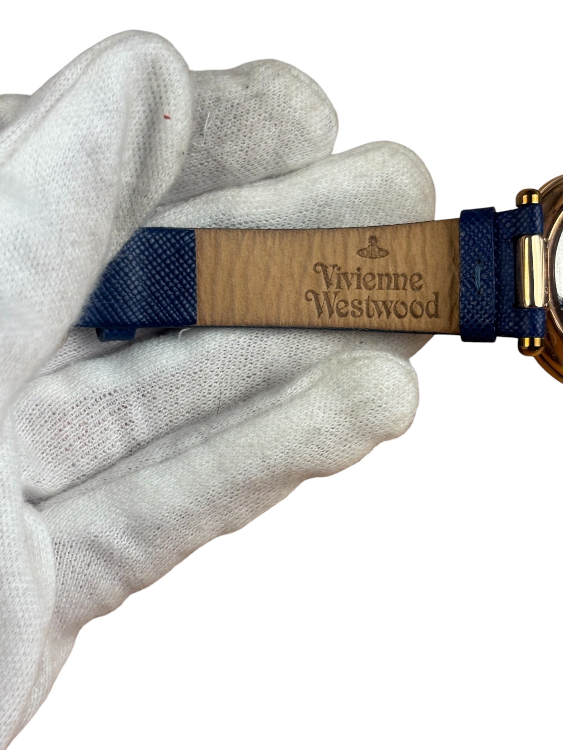 Vivienne Westwood Vibrant Blue/Rose Gold Orb Pop VV006RSBL