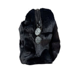 Chanel Beauty Soft Black Zip Cosmetic Pouch